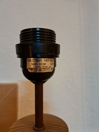 2 Lámparas Mesa Madera - Estilo Nórdico