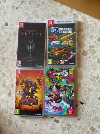 Juegos Nintendo Switch (4 juegos)
