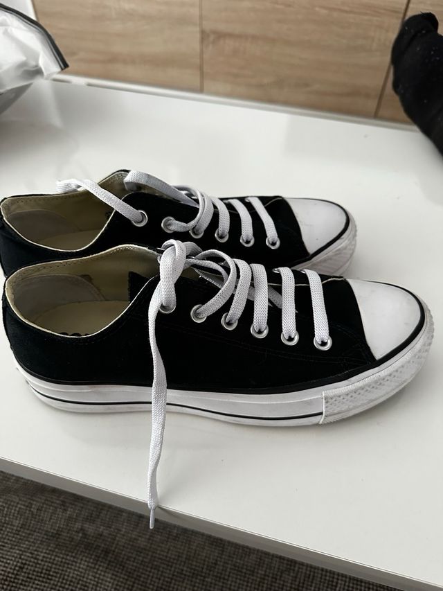 Converse Chuck Taylor plataforma negras