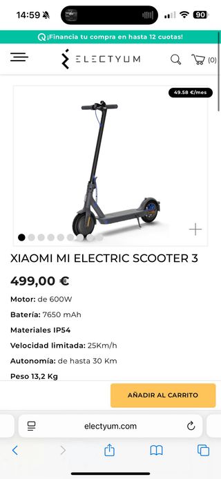 Patinete Xiaomi Mi 3