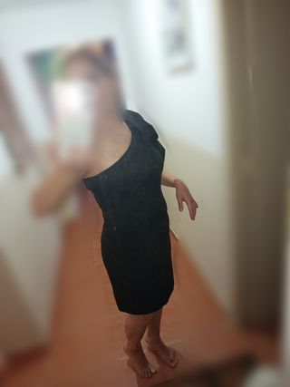 Vestido lazo hombro