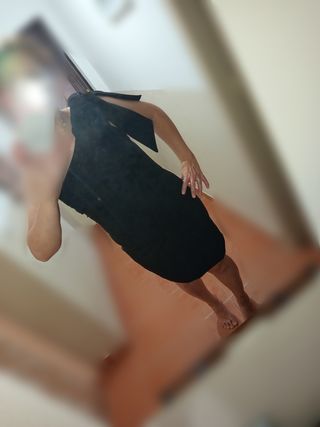 Vestido lazo hombro