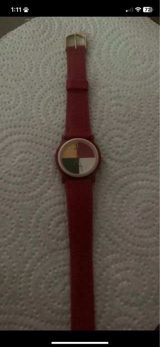 Reloj pulsera multicolor rojo
