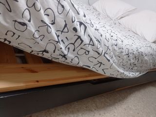 Cama madera 140cm - 4 cajones