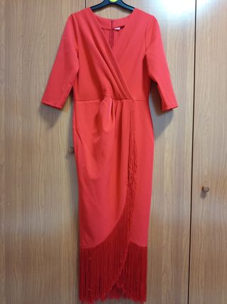 Vestido rojo fiesta- ceremonia