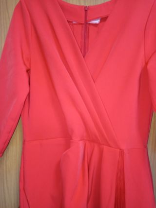 Vestido rojo fiesta- ceremonia
