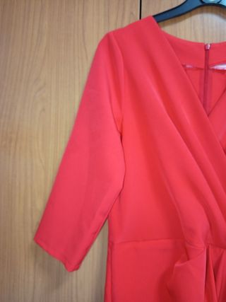 Vestido rojo fiesta- ceremonia