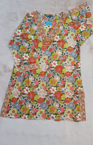 Pack de 2 Blusas estampadas talla L largas ligeras