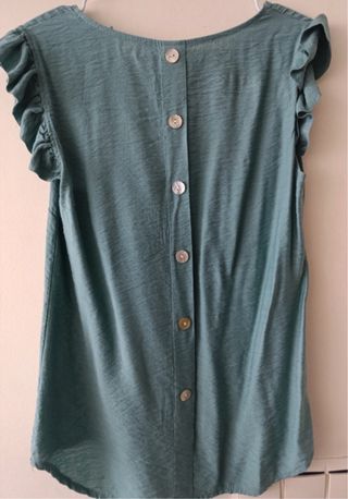 Blusa M - Verde azulado