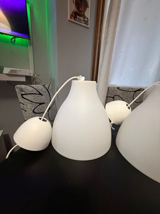 2 Lámparas Ikea Blancas