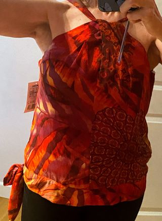 Blusa Nominal forrada, con etiqueta, T/M-L, NUEVA
