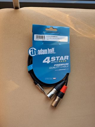 Cable REAN de minijack a 2 XLR Macho