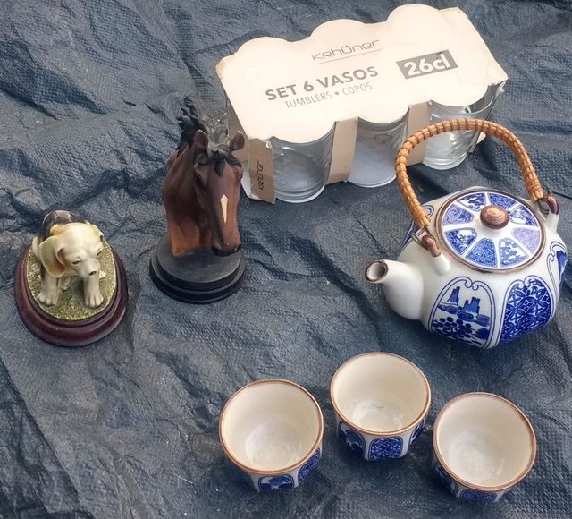 Lote de artículos decorativos