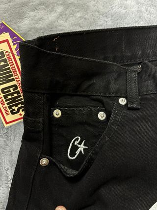 Corteiz Jeans negros | Pantalones cortos