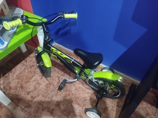 Bicicleta niño " negra-verde