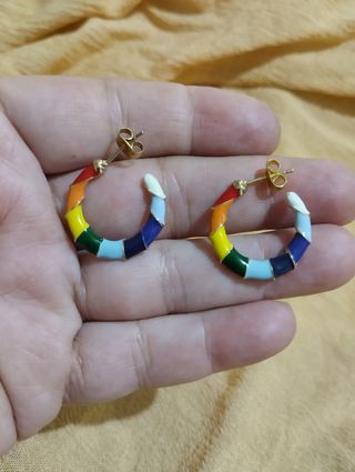 Aretes vintage multicolor