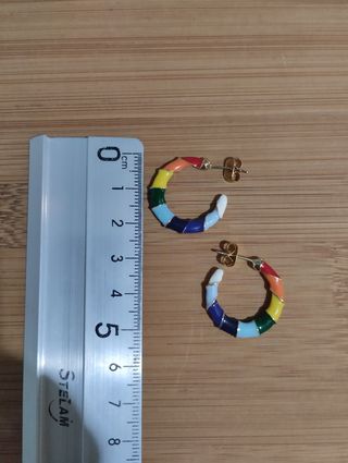 Aretes vintage multicolor
