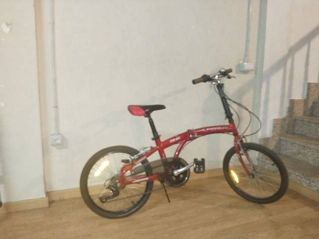 Bicicleta plegable boomerang.