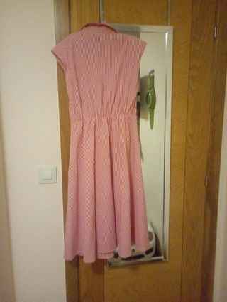 Vestido  vichy rojo