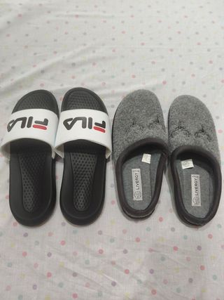 Chanclas Fila + zapatillas Livergy