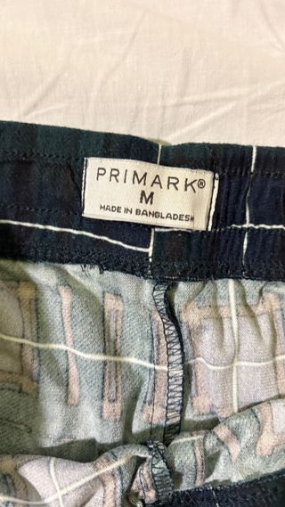 Pantalones pijama cuadros verdes