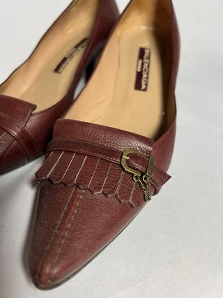 Tacones Balenciaga marrón vintage