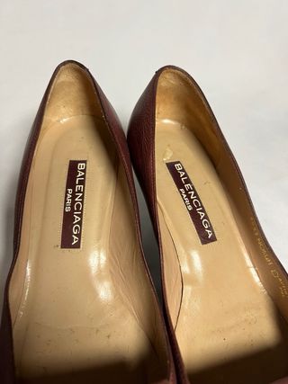 Tacones Balenciaga marrón vintage