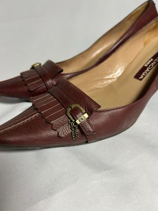 Tacones Balenciaga marrón vintage