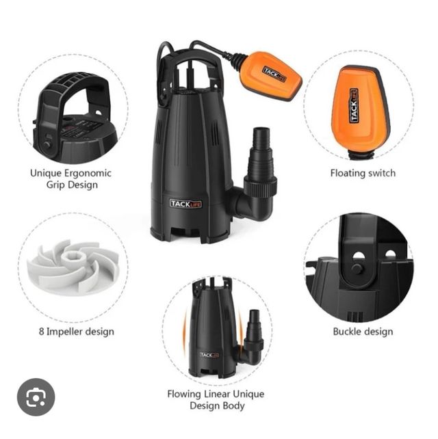 Bomba Agua Sucias TACKLIFE GSUP2B