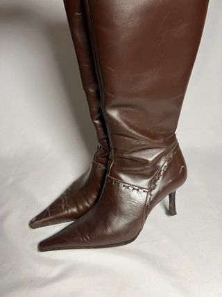 Botas Marrón Vintage - Tacón