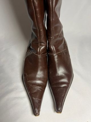 Botas Marrón Vintage - Tacón