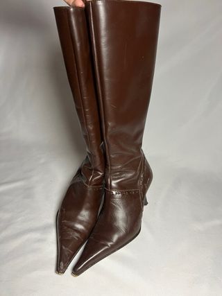 Botas Marrón Vintage - Tacón