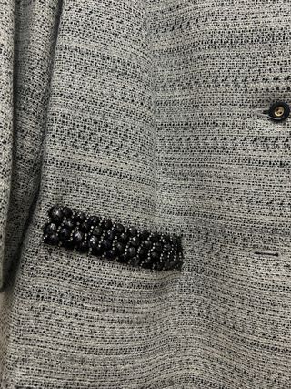 Traje chaqueta Síntesis beige-gris