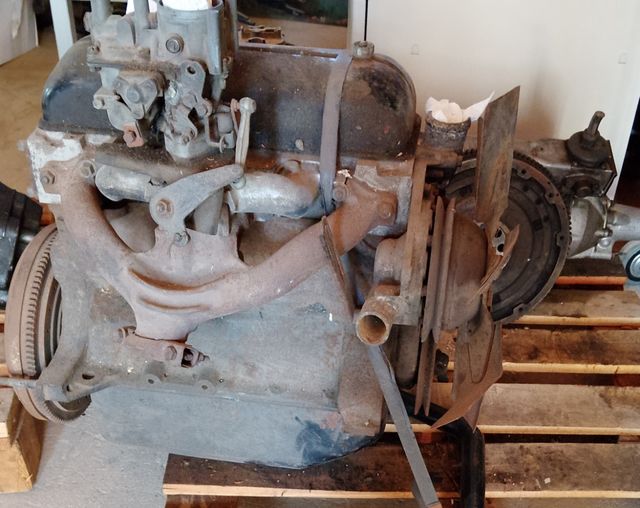 Motor clásico Renault 8