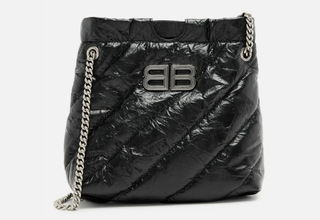 Borsa Balenciaga BB Crush nera