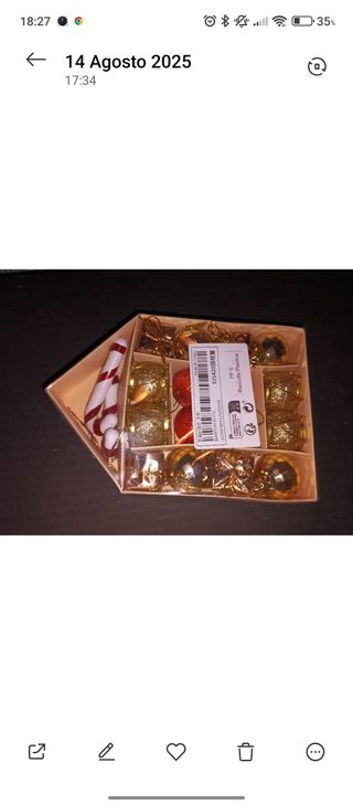 Adornos Navidad - dorados y rojos
