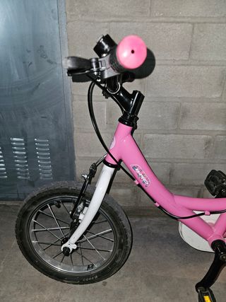 Bicicleta niña 14" rosa