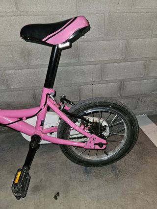 Bicicleta niña 14" rosa