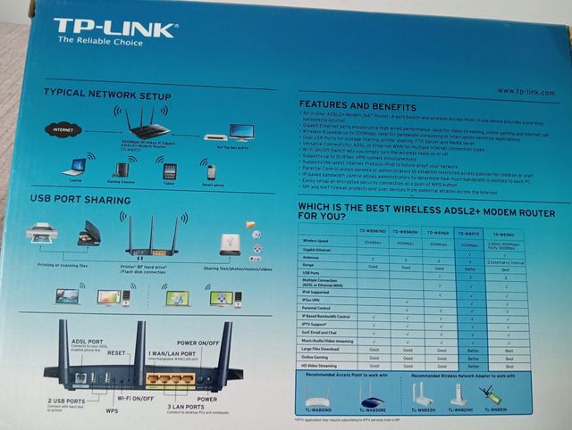 Modem ADSL TP-Link TD-W8970