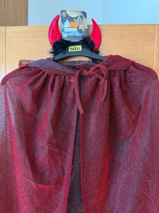 Capa roja carnaval - Talla única