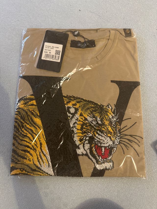 Camiseta George V beige Talla S