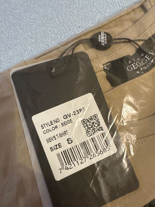 Camiseta George V beige Talla S