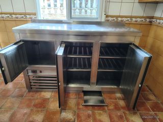 Nevera bajo mostrador acero inoxidable