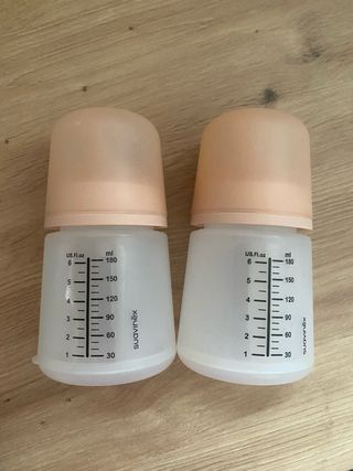 2 Biberones Suavinex 180ml Rosa