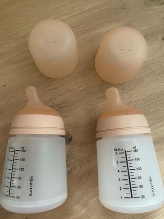 2 Biberones Suavinex 180ml Rosa