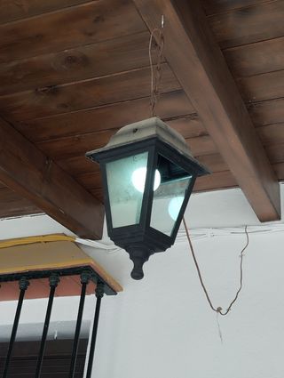 2 Faroles negros vintage