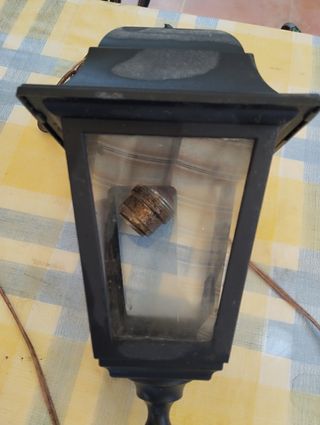 2 Faroles negros vintage