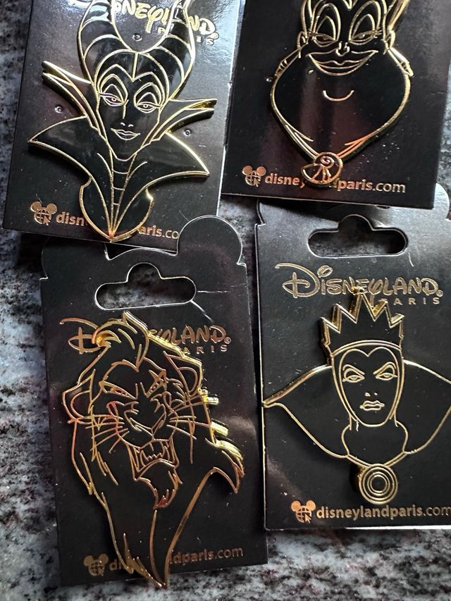 Pins Disney Villanos - Disneyland Paris