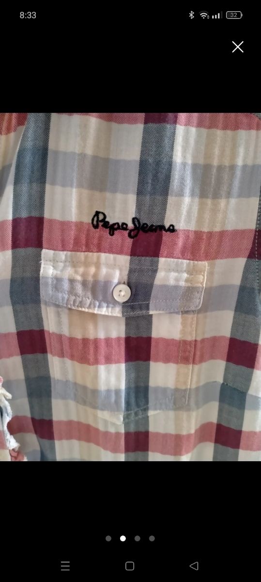 Camisa Pepe Jeans cuadros multicolor