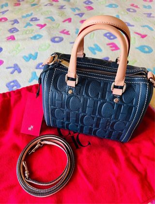Bolso Carolina Herrera Andy 5 azul marino